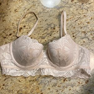 NWOT Aerie balconette bra 36B white lace lingerie
